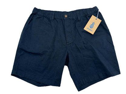 $70 Chubbies The Armadas 7” Originals Stretch Twill Shorts-Navy- Large- New Tag