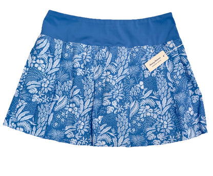 $118 Tommy Bahama Women’s- Everyday Active Golf Skort -Blue/White Floral-Small