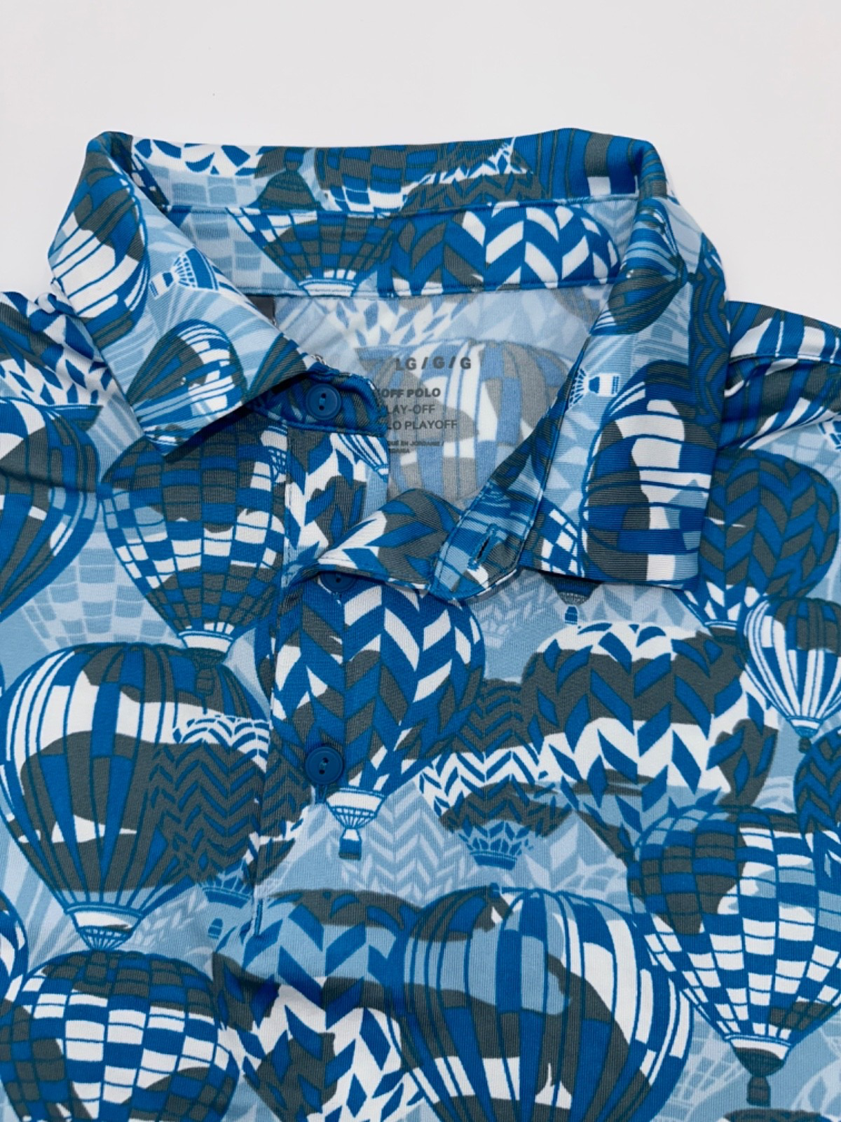 $70 Under Armour Men's Playoff 3.0 Hot Air Balloon Polo Shirt - Blue - Large-New