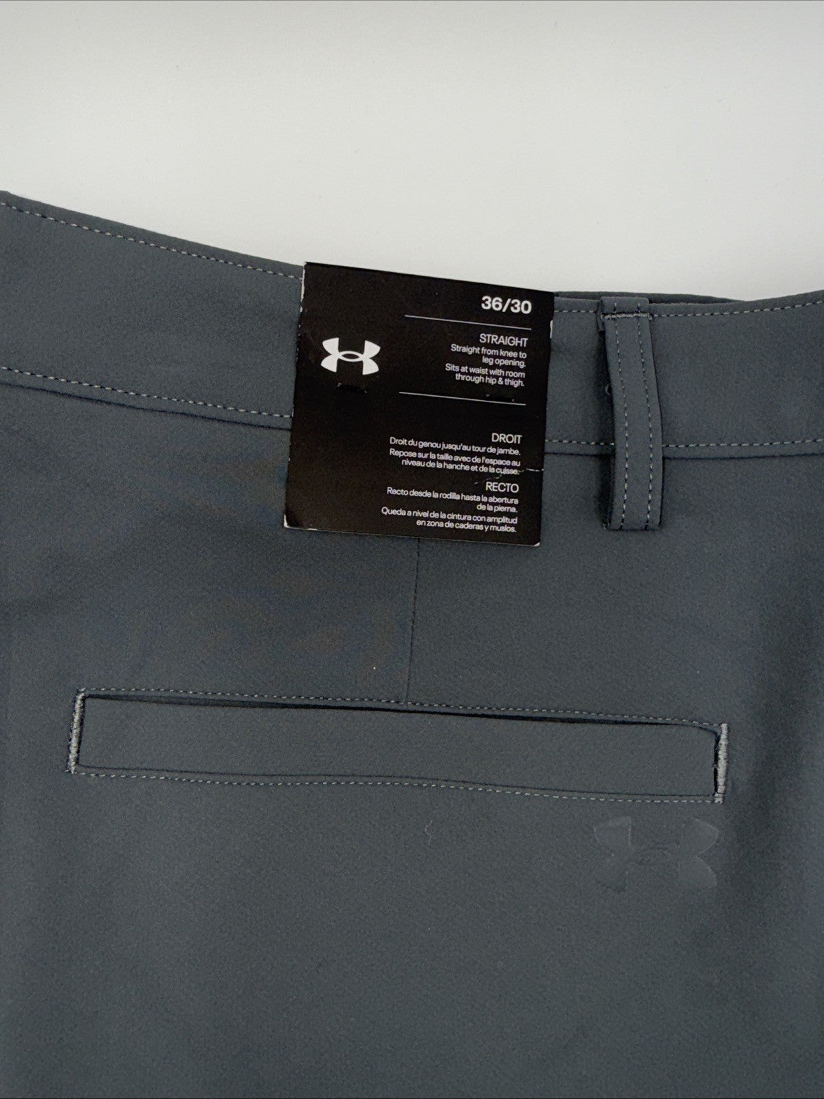 Under Armor Men’s Wicking Golf Flat Front Tech Pants-Pitch Gray-Size 36W 30L-New