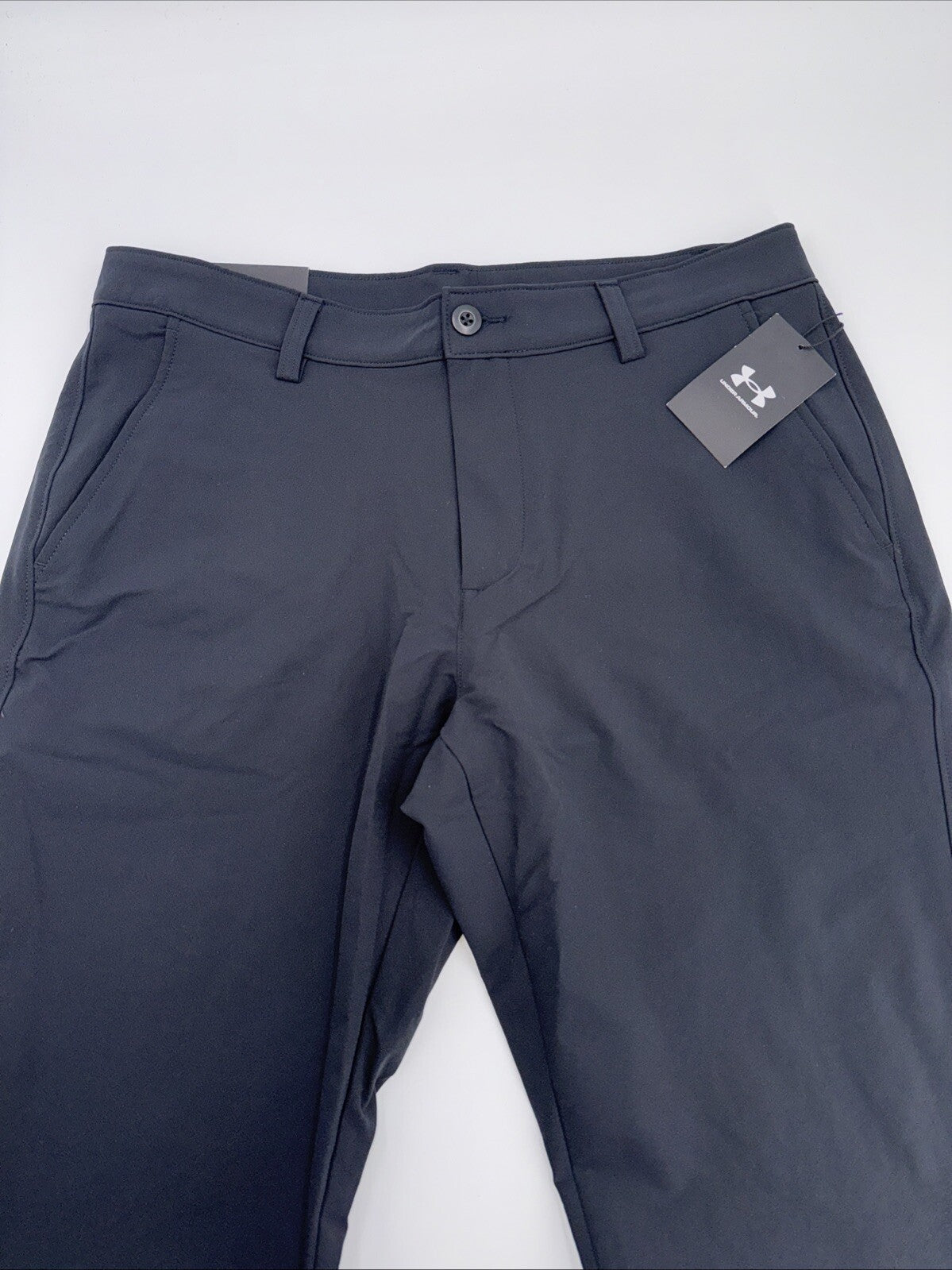 $70 Under Armour Men’s Wicking Golf Straight Flat Front Pants-Black-Size:36W 32L