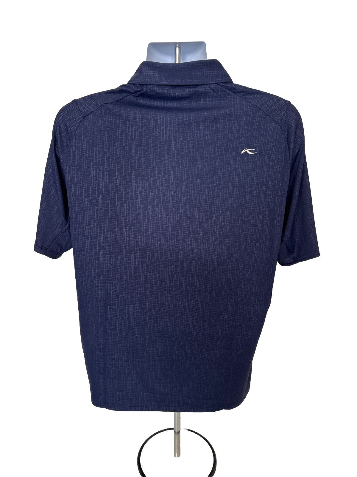 $109 Kjus Men’s Motion Golf Polo Embossed Performance Shirt-Navy-Size: 48/Small