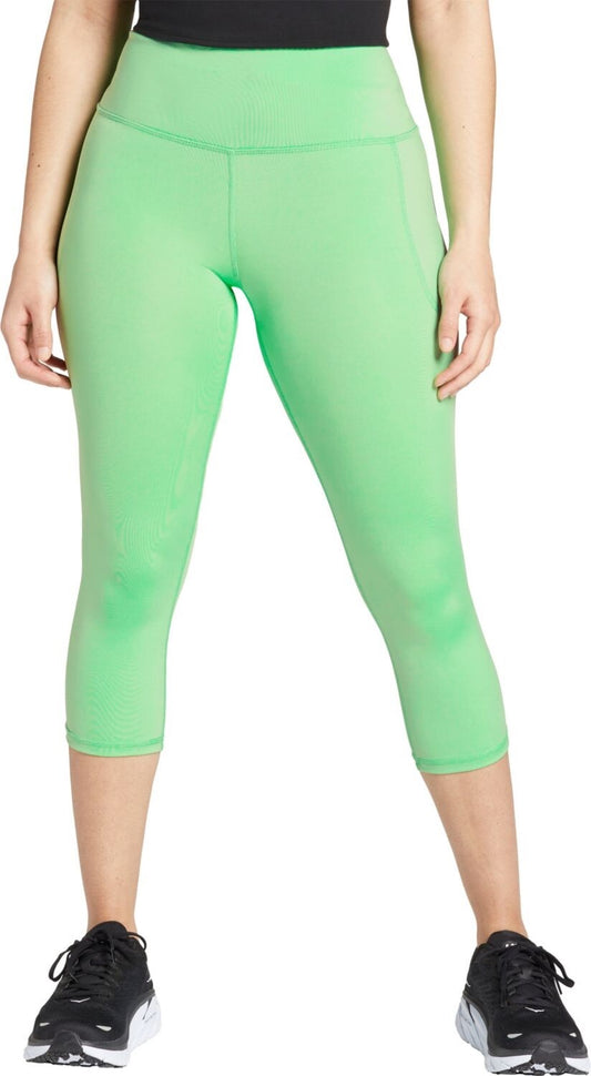 $40 DSG Women’s High Rise Run Capri Tight - Slime Green - Medium - New With Tags