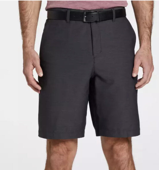 VRST Mens Core Golf 9” Shorts Flat Front - Graphic Charcoal- 30W - New Tag $70
