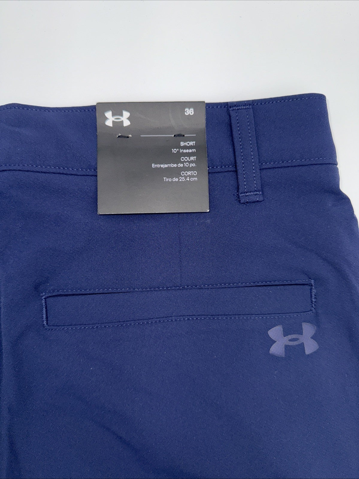 $60 Under Armour Men's Wicking Matchplay Tech Golf Shorts -Navy- Size 38W - New