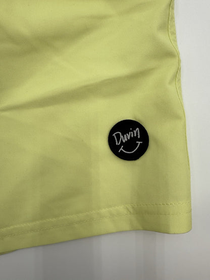 $65 Duvin Design Men's Basic Running 6” Shorts - Yellow -Size: 2XLarge -NEW