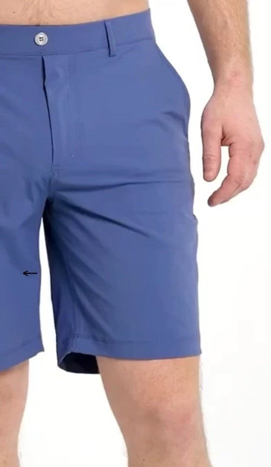 $110 Redvanly Men’s Hanover 9” Pull-On Golf Shorts-Blue Horizon - 2XLarge - New