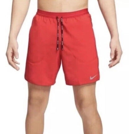 $58 Nike Men’s Flex Stride 7" Lined Running Shorts CJ5459-657- Red - Large-New