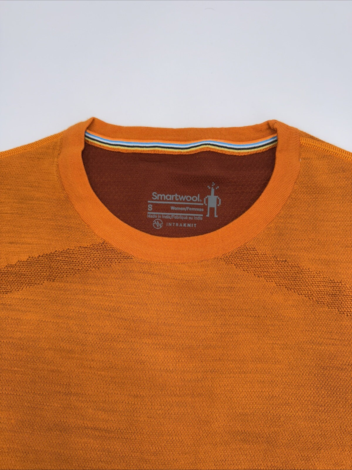 $130 Smartwool Women’s Intraknit Merino Base Layer Crew-Marmalade-Small-New Tag