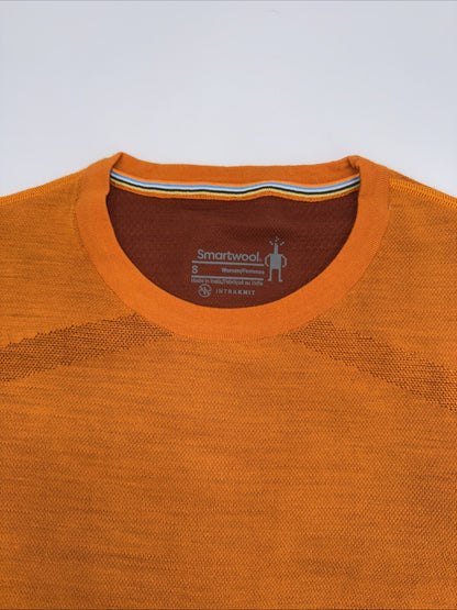 $130 Smartwool Women’s Intraknit Merino Base Layer Crew-Marmalade-Small-New Tag