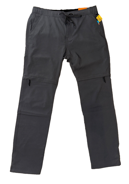 Kyodan Men’s Hiking Convertible Pants - Dark Grey - 34W x 32L - New With Tags