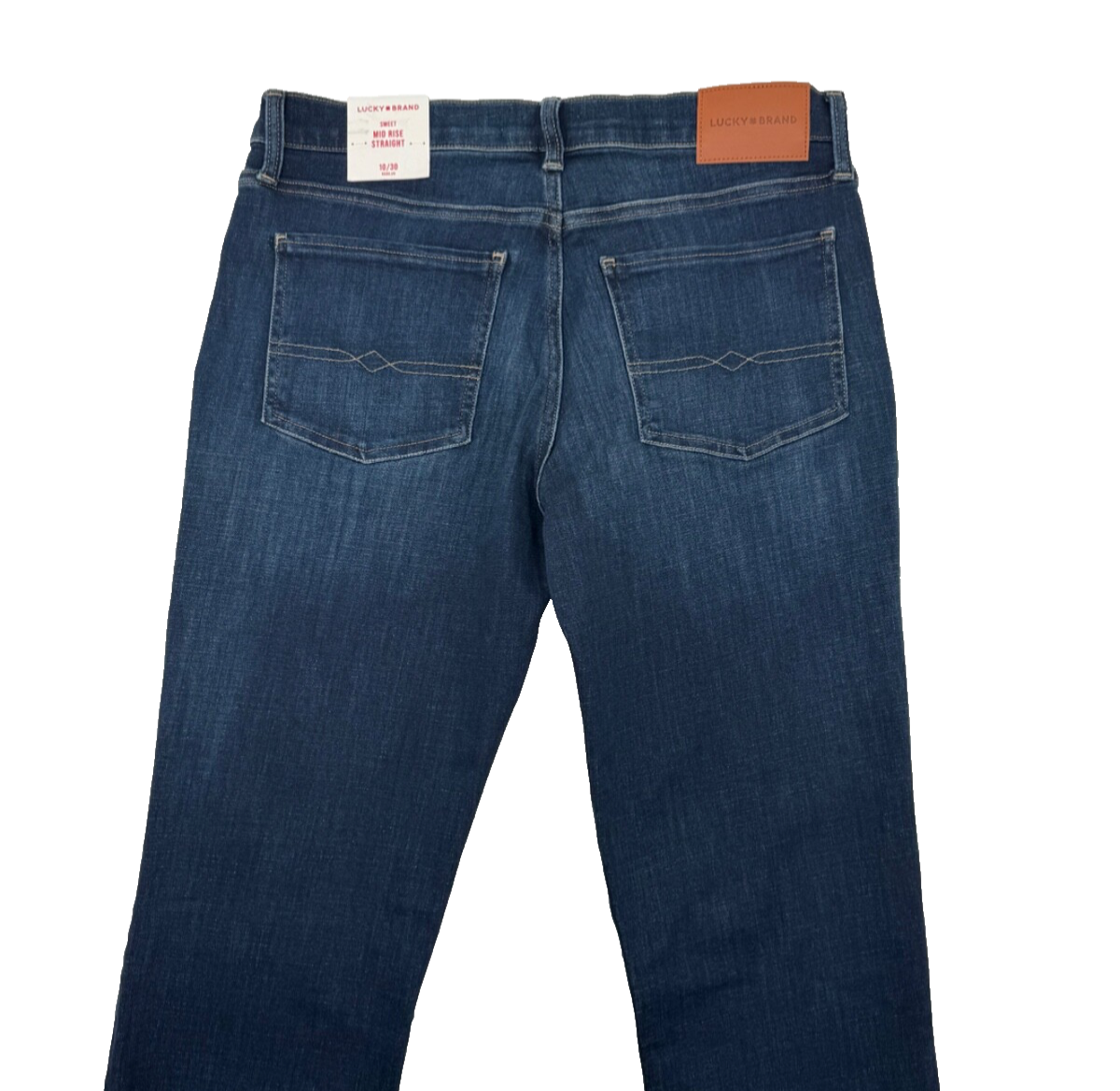 $99 Lucky Brand Women’s- Sweet Mid Rise Straight Jeans-10/30R-Dark Blue-New Tag