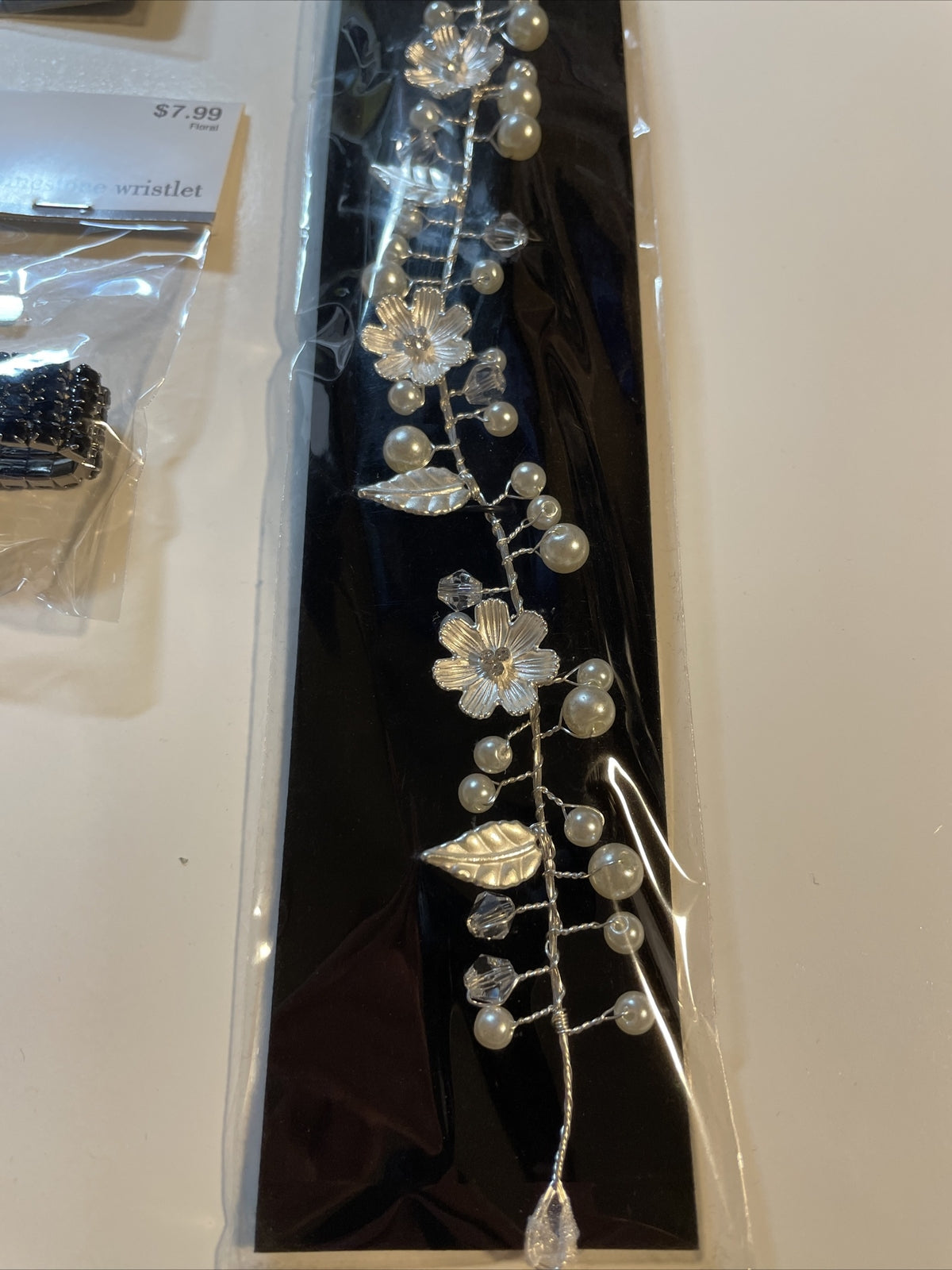Combo Lot 3 PCs Studio His & Hers WEDDING Set: Hair Comb - Headpiece- Bracelet