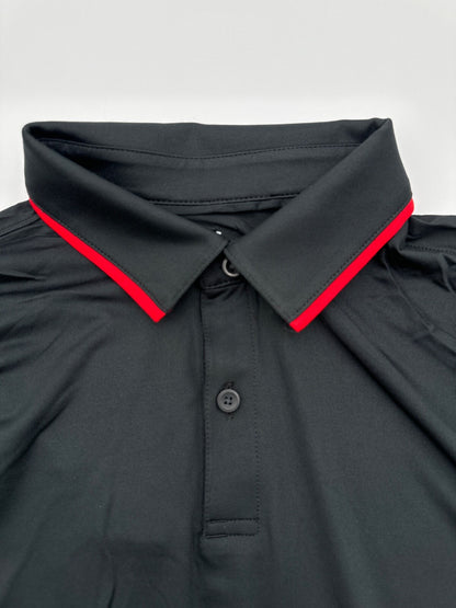 $70 Under Armour Men's Golf Polo - Black/Red - Medium - New With Tags