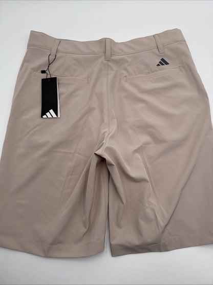 $70 Adidas Men's Ultimate 365 Stretch 10" Inseam Golf Shorts-Wonder Taupe-32W