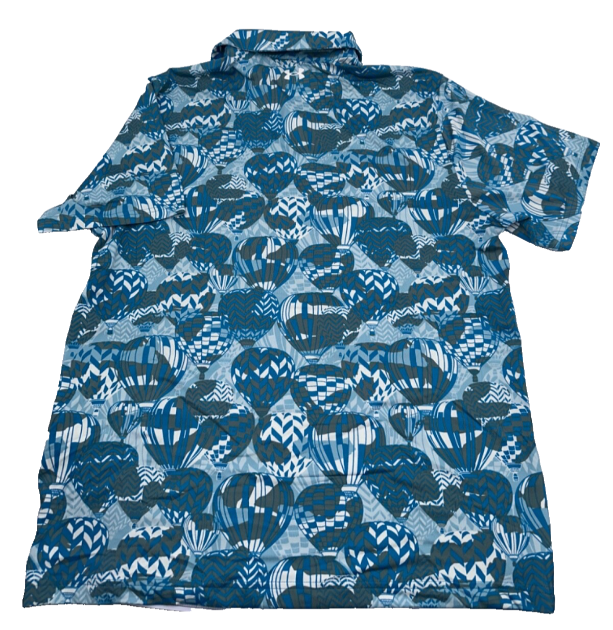 $70 Under Armour Men's Playoff 3.0 Hot Air Balloon Polo Shirt-Blue - Medium -New