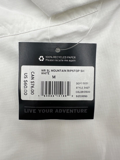 $60 Eddie Braun Women’s Mountain Ripstop Shirt - White - Medium - New with tag