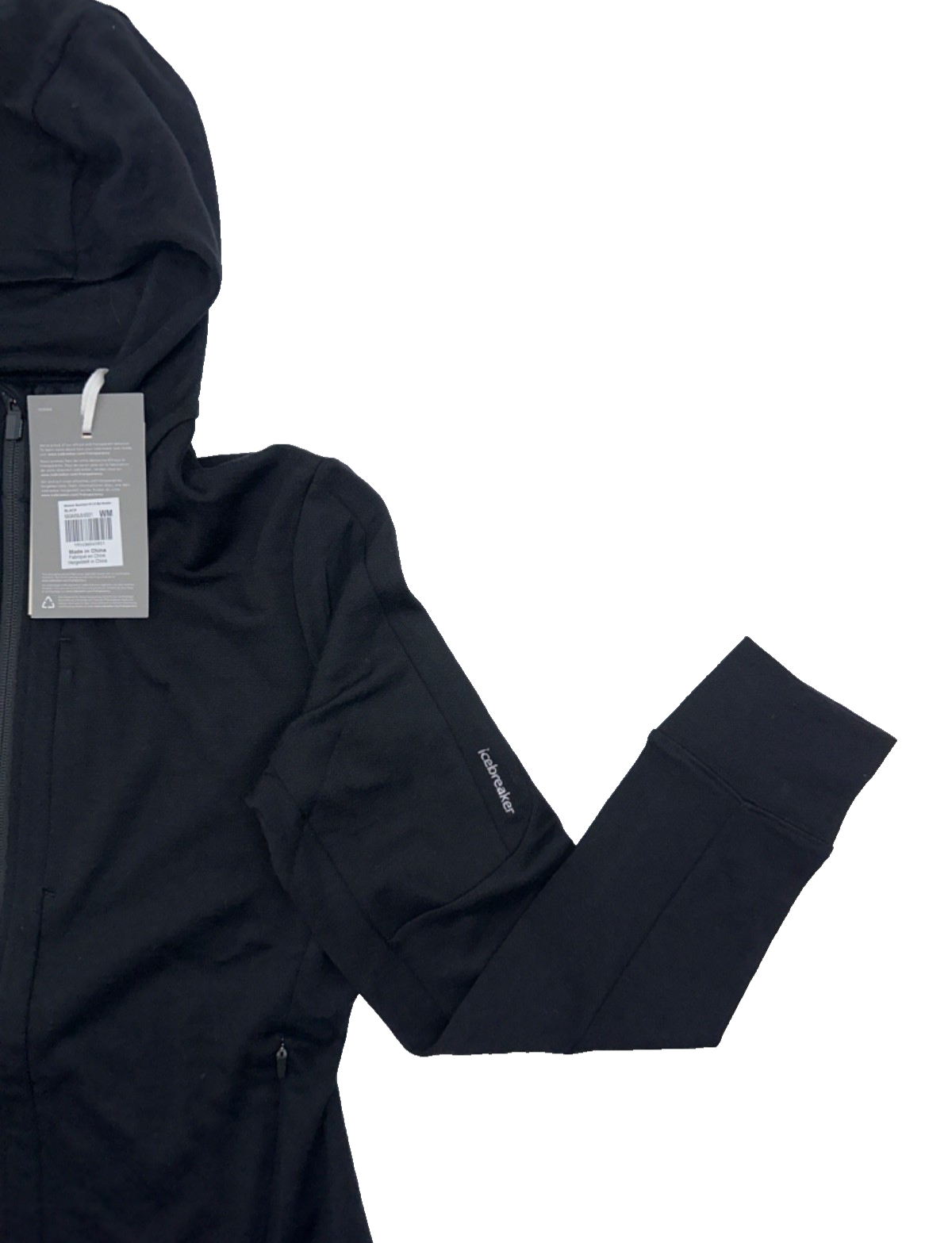$220 Icebreaker Women's Quantum Long Sleeve Zip Jacket - Black - Medium - New