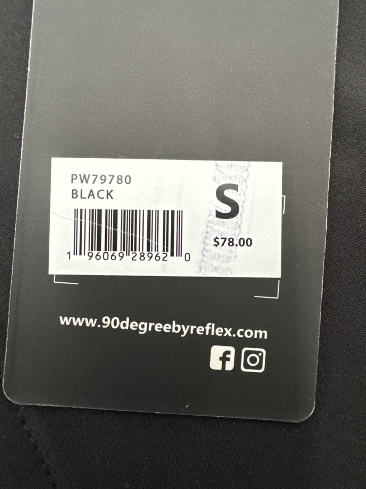 $78   90 Degree Women's Joggers - PW79780 - Black - Small - New With Tags