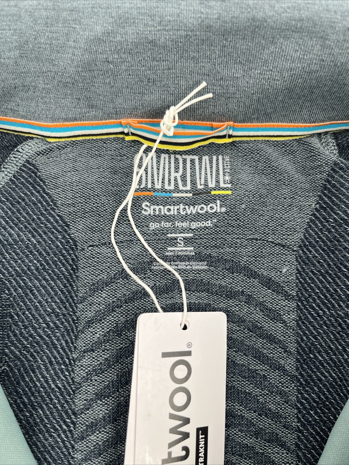 $220 Smartwool Men’s Intraknit Active Full Zip Jacket Merino - Lead Gray- Small