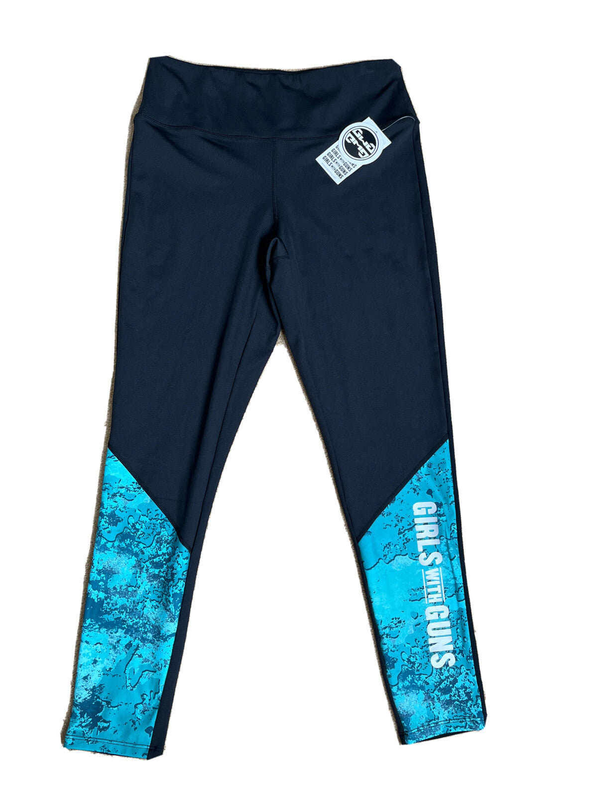Girls With Guns Women’s Ibex Athletic Active Leggings-Black-Large-New Tags $50