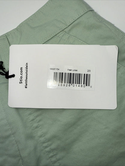 $85 Stio Women's Rivet Twill shorts - Fresh Lichen Green- Size: 2 (25”W) - New