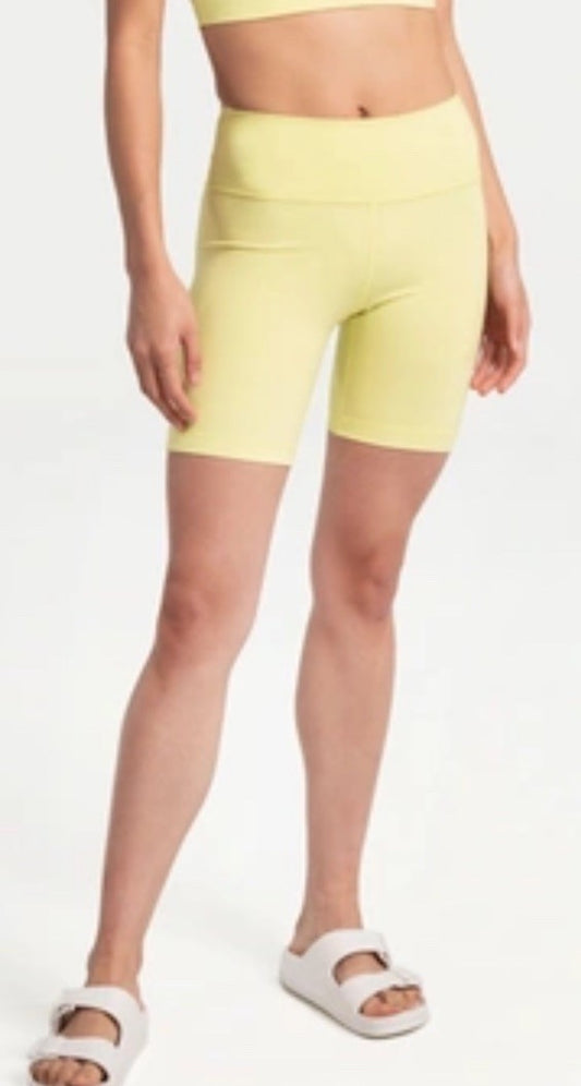 $ 57 Lolë Women's Comfort Biker Shorts- Daiquiri Yellow- Size: Small- New Tag