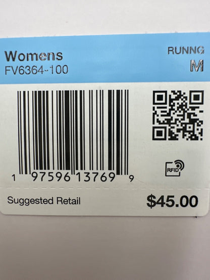 $45 Nike Women's Dri-FIT Mid-Rise Brief-Lined Graphic Shorts - White - Medium
