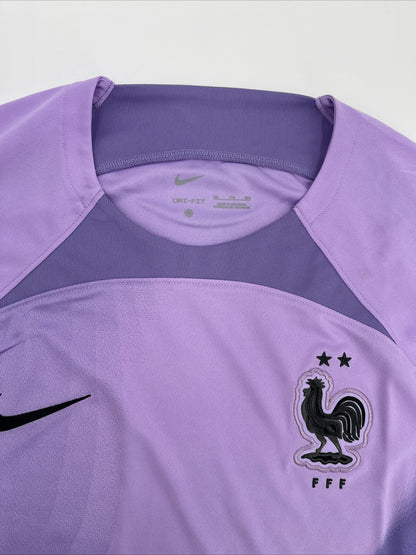 $95 Nike Men’s France Goalkeeper Soccer Jersey FFF DN0664-581-Purple-2XLarge-New