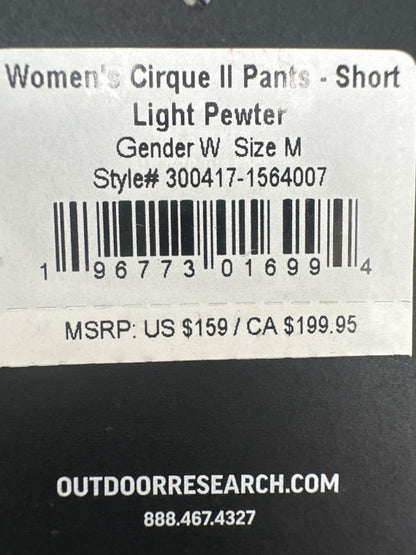 $159 Outdoor Research Cirque II Women's Softshell Pant-Light Pewter-Medium-New