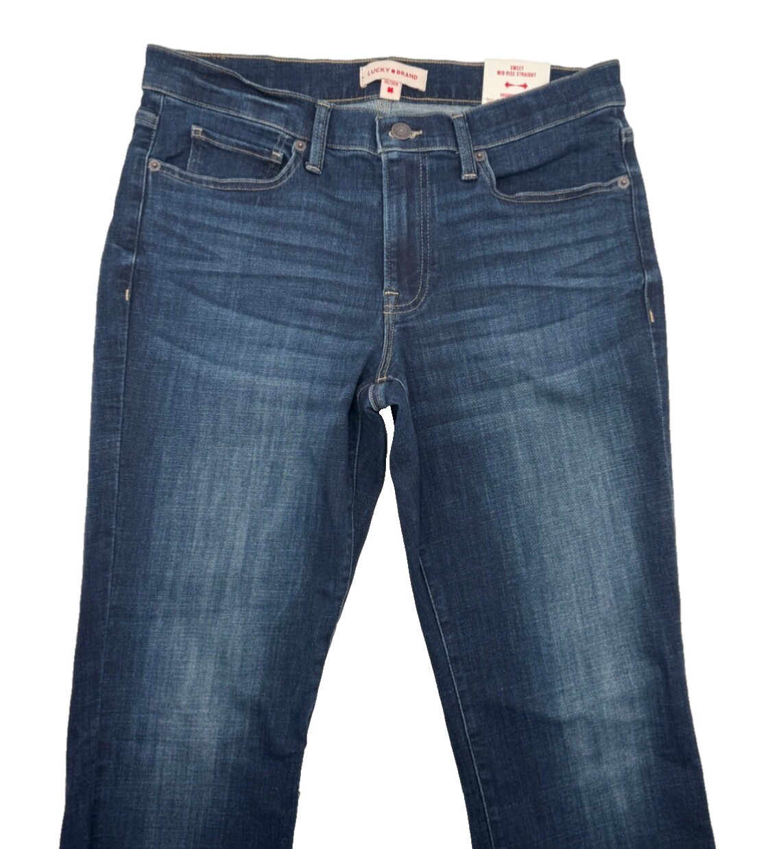 $99 Lucky Brand Women’s- Sweet Mid Rise Straight Jeans-10/30R-Dark Blue-New Tag
