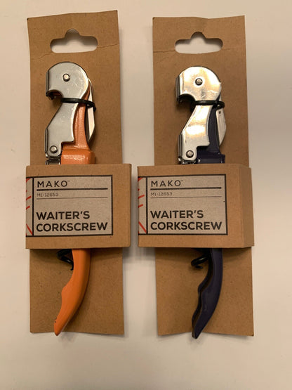 Lot Of 2 Mako Two-Step Waiter's Corkscrew - Colors: Pastel And Purple - NEW