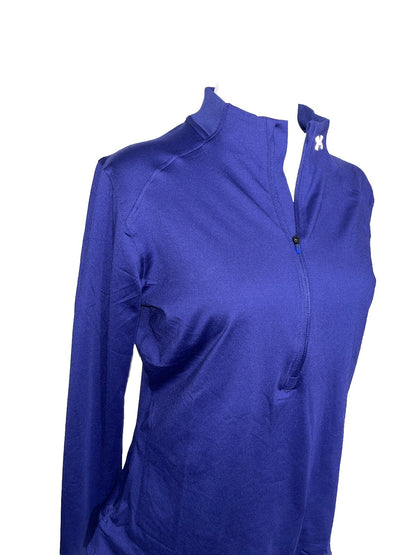 $80 Under Armour Women’s 1/2 Zip Top Running  Qualifier Run 2.0-Purple-Medium