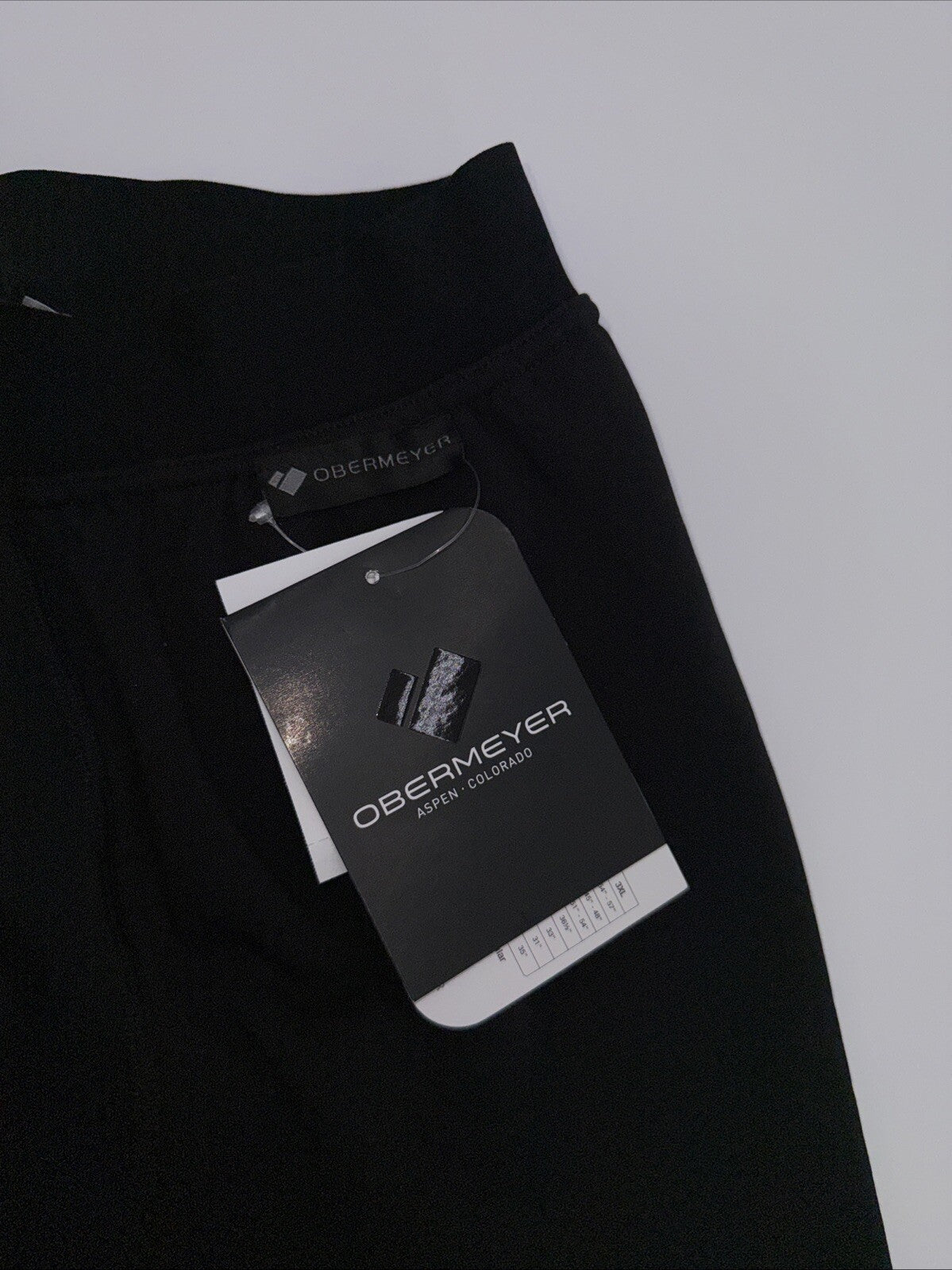 Obermeyer Men's Thermal Fleece Base Layer Bottoms 150 Ultrastretch-Black-Small