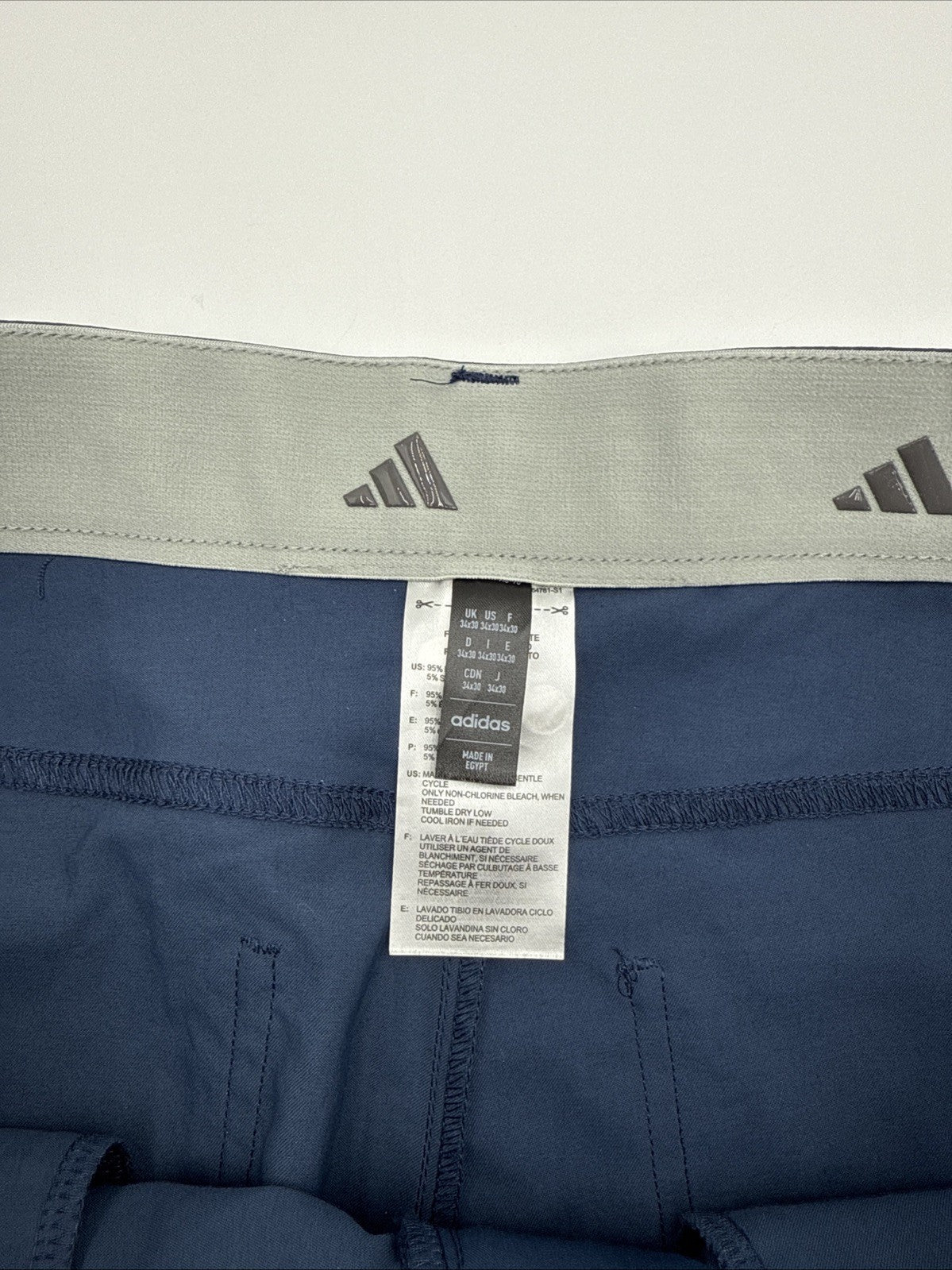 $80 ADIDAS Men's Ultimate 365  5-Pocket Tapered Golf Pants-Crew Navy-34W 30L-New