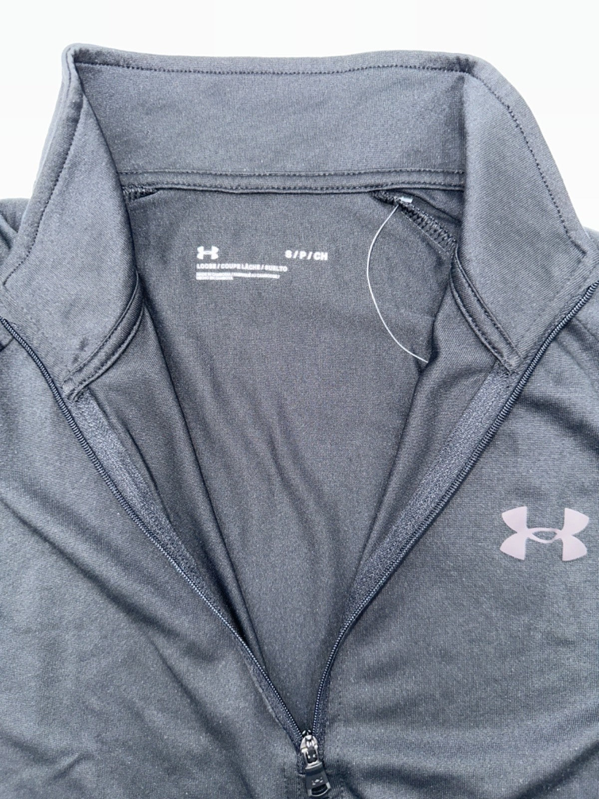$45 Under Armour Men's UA Tech 2.0 1/2 Zip Tech Long Sleeve Shirt-Black-Small