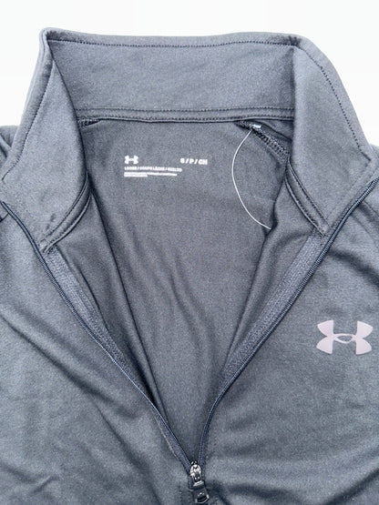$45 Under Armour Men's UA Tech 2.0 1/2 Zip Tech Long Sleeve Shirt-Black-Small