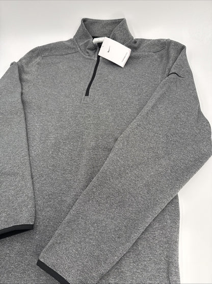 $80 Nike Men’s Golf Top Shirt 1/4 Zip Victory Pullover DN1947- Grey - Medium-New