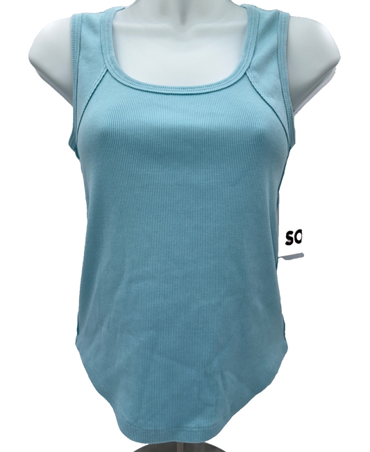 SO Girl's Junior Tank Top - JG51K011RW - Blue Delight - Medium - New With Tags