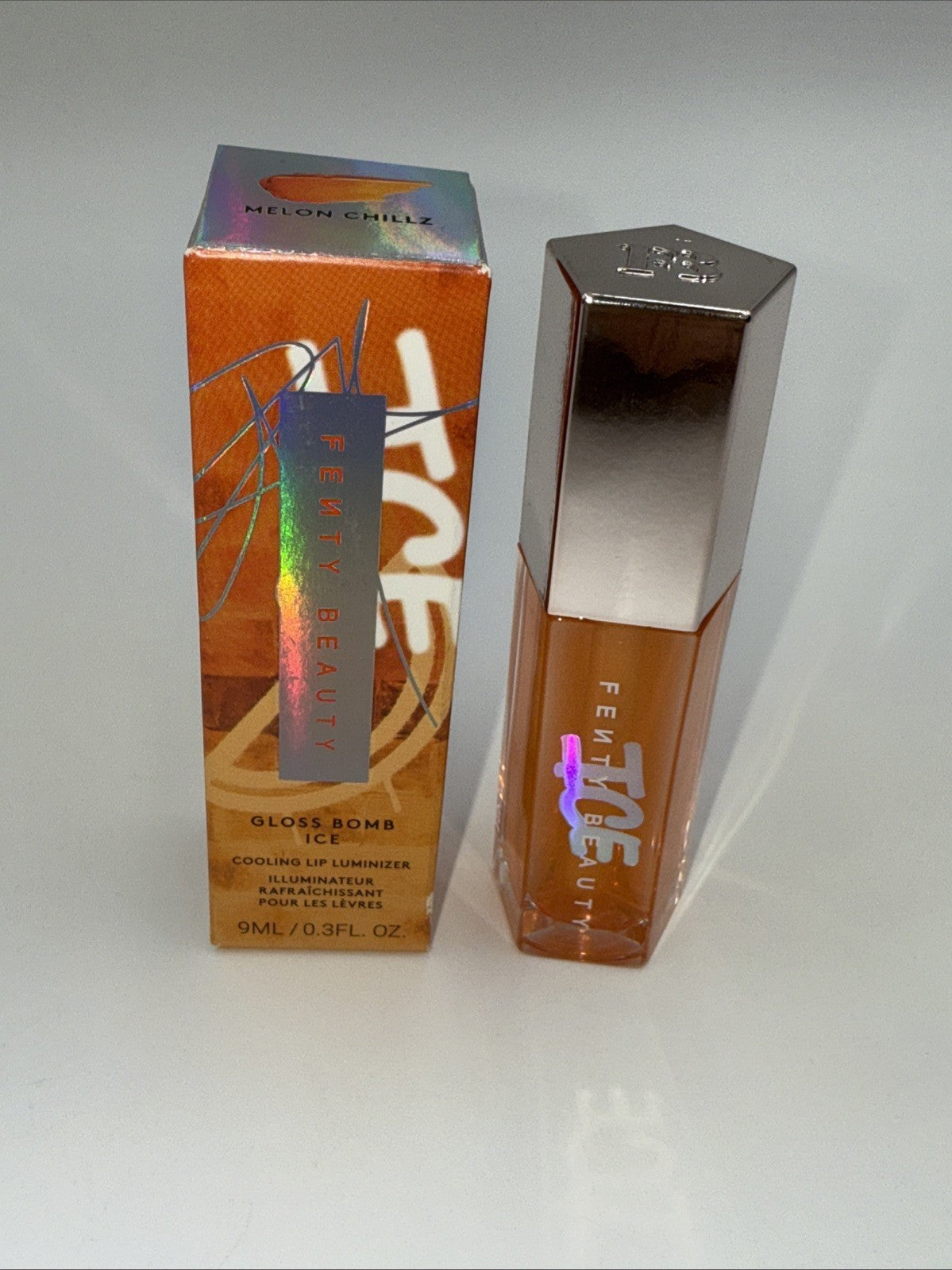 LIMITED EDITION Fenty Beauty Gloss Bomb ICE Cooling Lip Luminizer (MELON CHILLZ)
