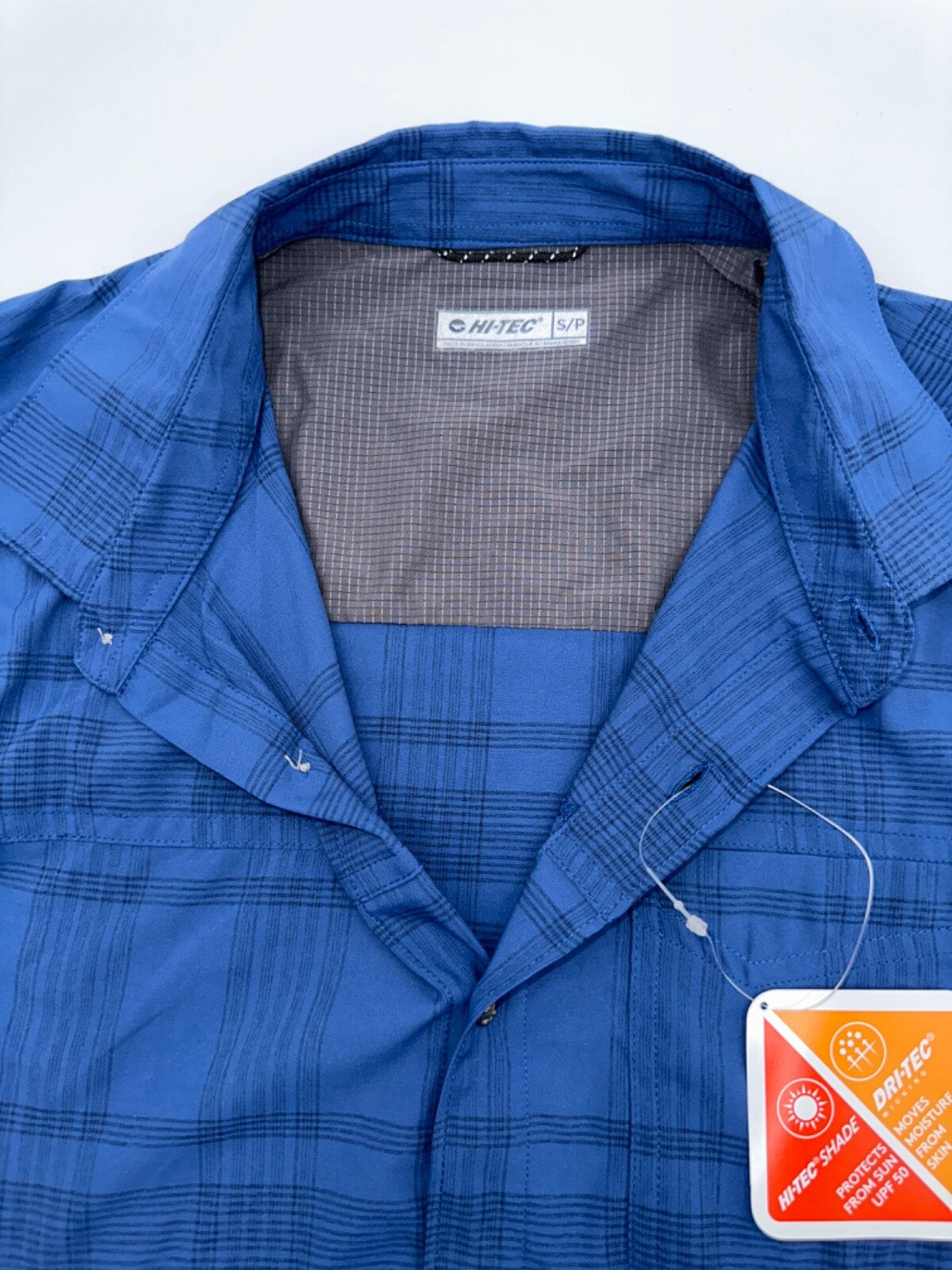 $55 Hi-Tec Men’s Button Down Short Sleeve Shirt - Navy/Marine - Small - New