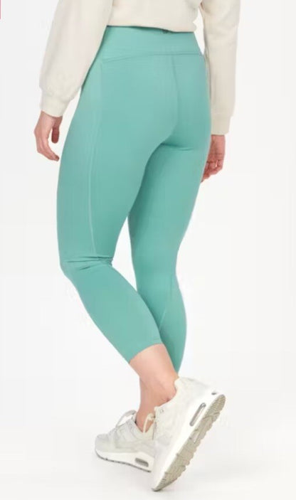 $80 Marmot Women's Rock Haven 7/8 Tights UPF 50- Blue Agave- Medium - NWT