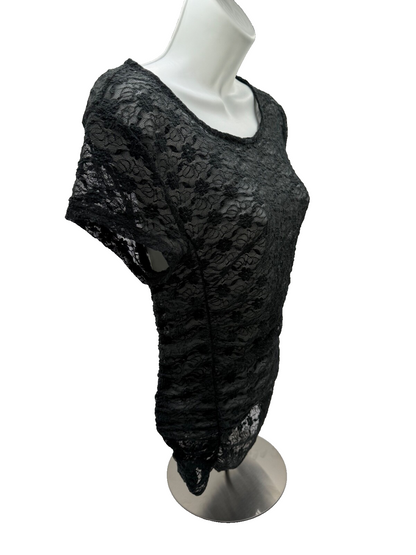 $38 Intimately Free People Women’s-Lace Shirt- Black- Medium-New Tag