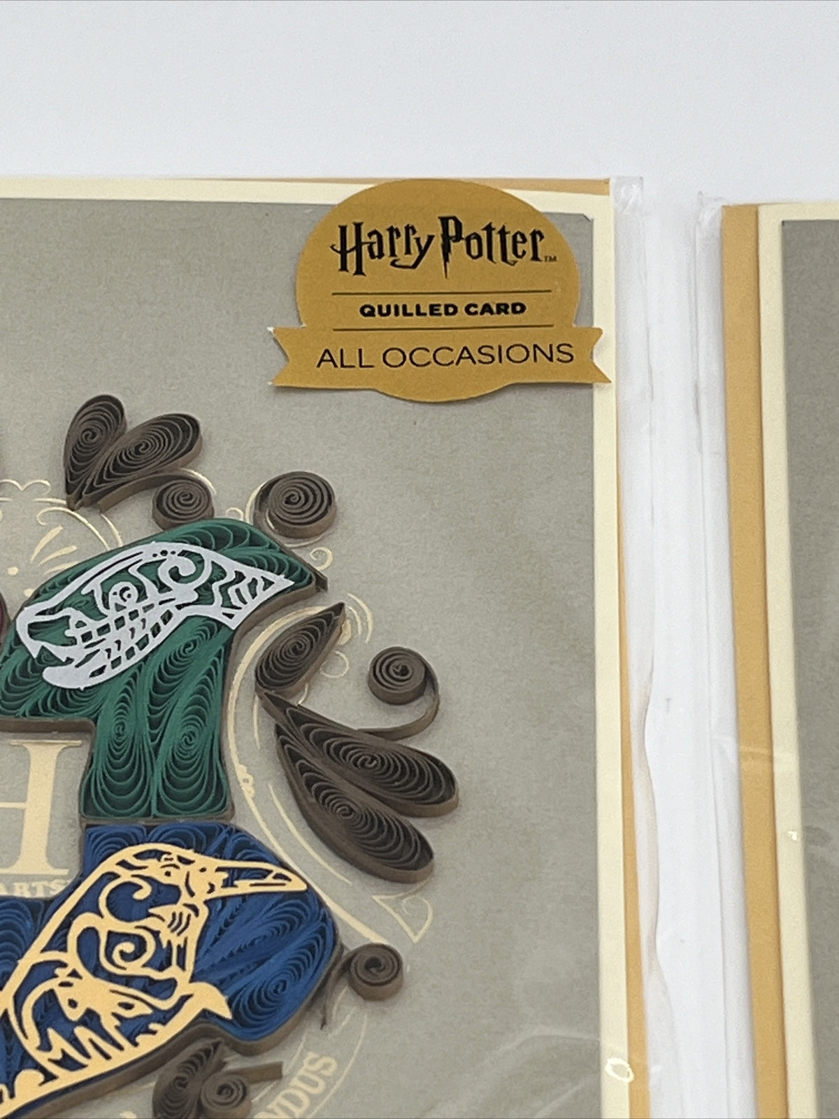 2 PopCraft Card High Quality Quilling HARRY POTTER HOGWARTS Blank inside $13.50