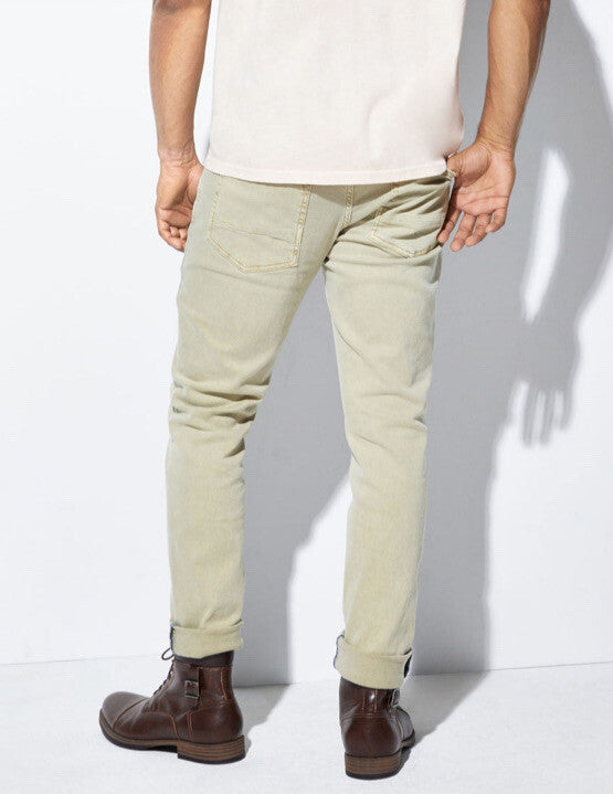 ARIZONA JEAN CO. Men’s Advance Flex SLIM FIT Jeans-beige Khaki- 30W 30L- New $50