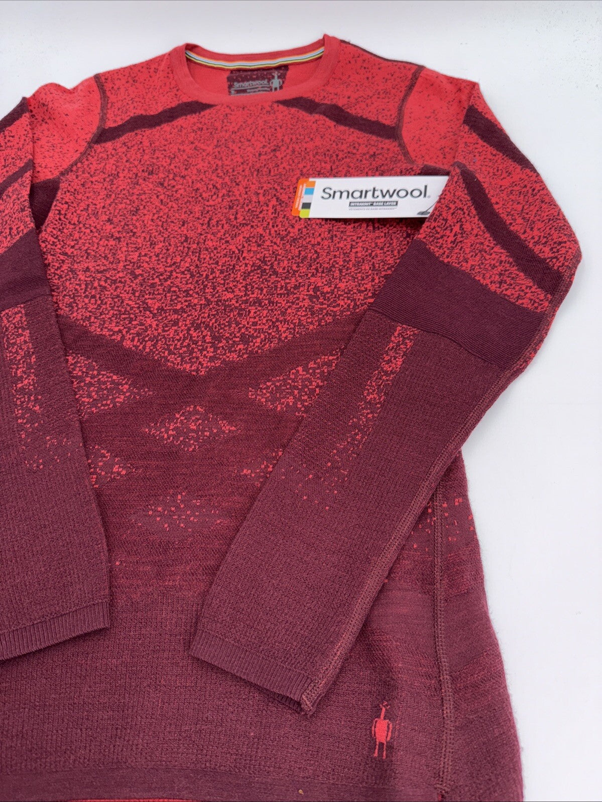 $130 Smartwool Women’s Intraknit Active Merino Base Layer Top-BlackCherry-XSmall