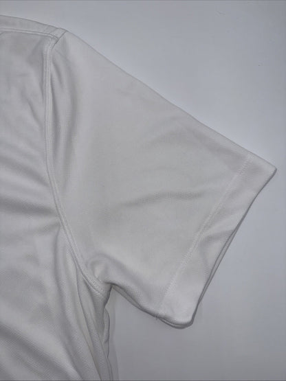 $50 Nike Men's Dri-FIT Short Sleeve Golf Polo FZ5646 - White - Medium - NEW