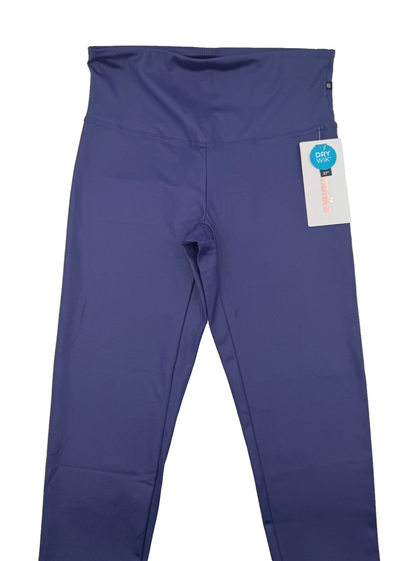$60 Marika Women's-Jade High Rise Leggings-Navy Blue(Purple)-Large-New with Tag