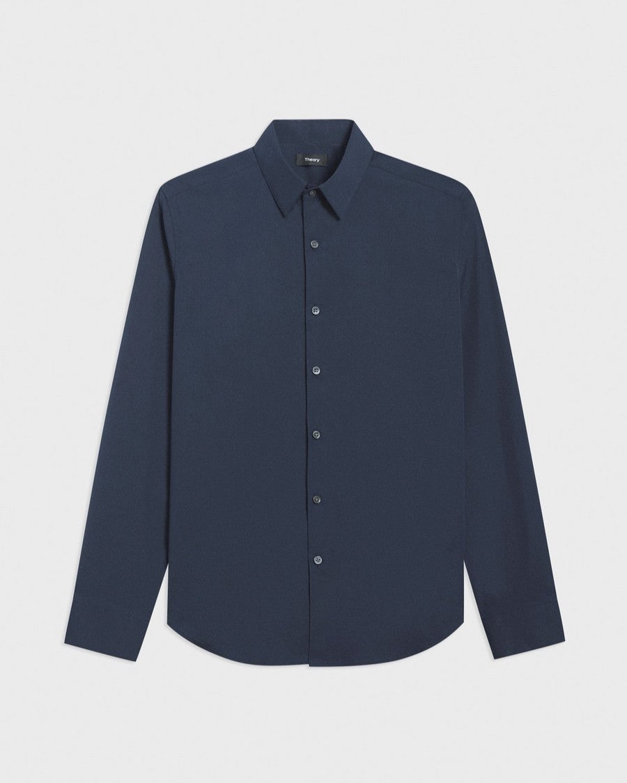 $195 Theory Men’s Sylvain O Button Down Shirt - Eclipse - Medium - New With Tag