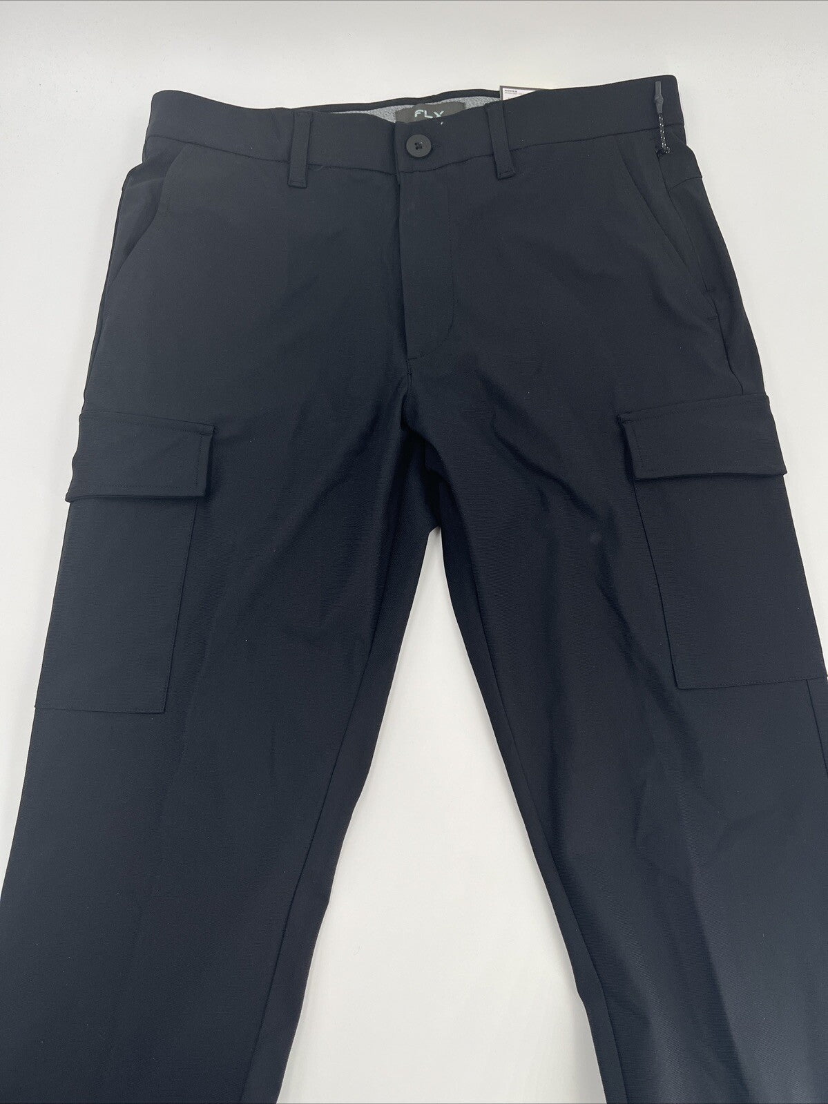 FLX Men’s Premium Slim Cargo Pants- Black- 32W 32L - New Tags